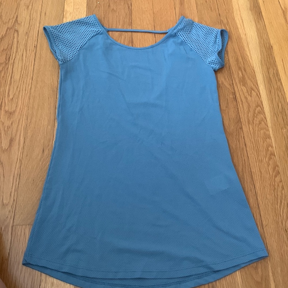 Track & Field Blue Top